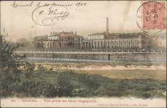 Carte postale, Epinal, Vue prise du quai de Dogneville