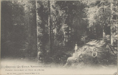 Carte postale, Granges, Le Tholy, Réhaupal (Vosges), Passage conduisant au Trou de l'Enfer