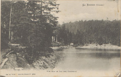 Carte postale, La Bresse (Vosges), Vue sur le lac des Corbeaux