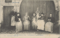 Carte postale, Les industries du pays, La Broderie (à Barbey-Seroux)