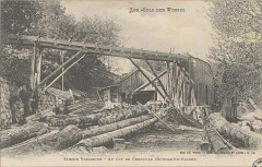 Carte postale, Scierie vosgienne, Au Col de Chenauld (Domartin-Vagney)