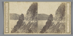 Gezicht op de Axenstrasse langs het Vierwoudstrekenmeer, Zwitserland L'Axenstrasse (titel op object) Lac des Quatre-Cantons (serietitel op object) Sui