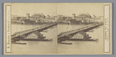 Gezicht op de Schiffbrücke in Koblenz Coblence (titel op object) Bord du Rhin (serietitel op object), Rp-F-F13827