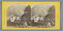 Herberg op de Corno Nero, Zwitserland Auberge de la Tête-Noire (titel op object) Passage du Valais en Savoie (serietitel op object) Suisse (serietite