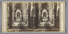 Interieur van de Sint-Ursulakerk in Keulen Intérieur de l'Eglise Ste.-Ursule (titel op object) Cologne (serietitel op object) Allemagne (serietitel o