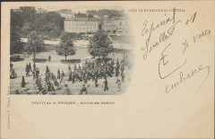 Carte postale, Concours Régional d'Epinal, Festival de Musique, Arrivée des Sociétés