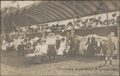 Carte postale, Courses Hippiques d'Epinal, 1909