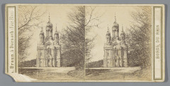 Russische kerk van de Heilige Elisabeth in Wiesbaden Chapelle grecque près Wiesbade (titel op object) Wiesbade (serietitel op object) Bords du Rhin (