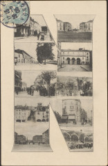Carte postale, Photomontage, Lettre N