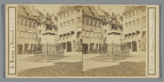 Standbeeld van Albrecht Dürer in Neurenberg Statue d'Albert Durer (titel op object), Rp-F-F13816