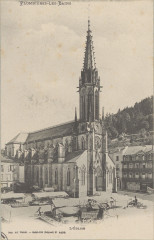 Carte postale, Plombières-les-Bains, L'Eglise