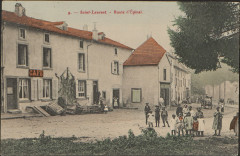 Carte postale, Saint-Laurent, Route d'Epinal