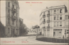Carte postale, Epinal, Boulevard de la Gare