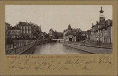 Carte postale, Epinal, Canal des Grands-Moulins et le Boudiou
