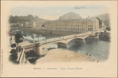 Carte postale, Epinal, Collège, Quai Jules Ferry