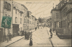 Carte postale, Epinal, Entrée du Faubourg d'Ambrail
