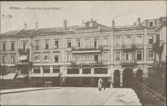Carte postale, Epinal, Façade du Grand Hôtel