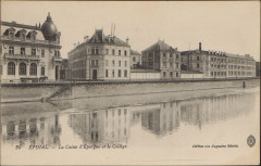 Carte Postale, Epinal, La Caisse d'Epargne et le Collège