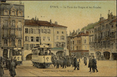 Carte postale, Epinal, La Place des Vosges et les Arcades 3