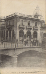 Carte Postale, Epinal, Le Canal et la Societé Générale