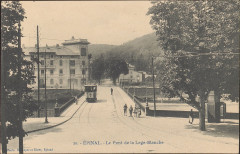 Carte postale, Epinal, Le Pont de la Loge-Blanche 2