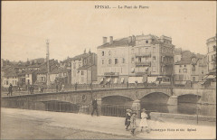 Carte postale, Epinal, Le Pont de Pierre 7