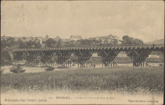 Carte postale, Epinal, Le Saut-le-Cerf et le Pont de Bois