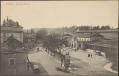 Carte Postale, Epinal, Place de la Gare