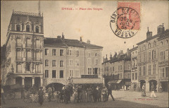 Carte postale, Epinal, Place des Vosges 7