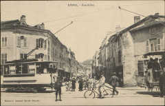 Carte postale, Epinal, Rue Aubert 2