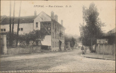 Carte postale, Epinal, Rue d'Alsace
