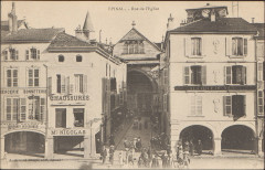 Carte postale, Epinal, Rue de l'Eglise