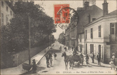 Carte postale, Epinal, Rue Thiers et Hôtel des Postes