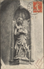 Carte postale, Epinal, Saint-Maurice, Vierge