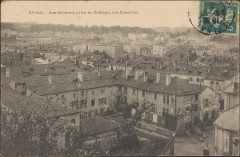 Carte Postale, Epinal, Vue générale prise du Château, Les Casernes