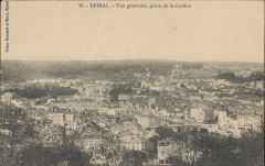 Carte Postale, Epinal, Vue générale, prise de la Justice