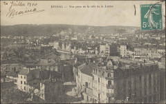 Carte Postale, Epinal, Vue prise de la côte de la Justice