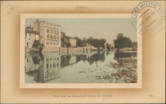 Carte Postale, Epinal, Vue sur la Moselle prise du Cours