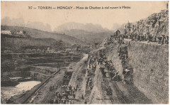 Tonkin — Hongay — Mines de charbon à ciel ouvert à Hatou (Coll. Dieulefils, Hanoï)
