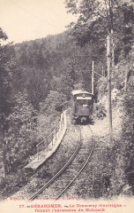 Largeron 77 - Gerardmer - Le Tramway électrique faisant l'ascension du Hohneck