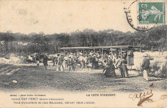 Cap Ferret Tram D'Excursion De Chez Belisaire Depart Pour L'Ocean (Train