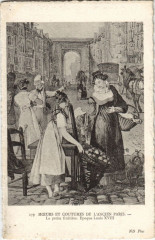 Ancien Paris Moeurs et Coutumes petite fruitiere