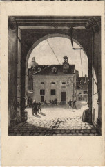 Carte postale ancienne Ancien Paris College Sainte-Barbe
                                                                     à Paris
                                