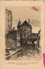 Ancien Paris Chateau de la Reine Blanche Rue des Gobelins