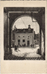 Carte postale ancienne Ancien Paris College Sainte-Barbe
                                                                     à Paris
                                