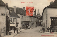 Cerilly Rue de l'Eglise France