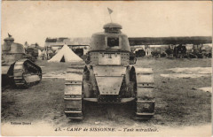 Camp de Sissonne Tank mtrailleur à Sissonne