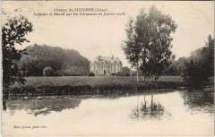 Chateau de Sissonne Incendie et demoli à Sissonne