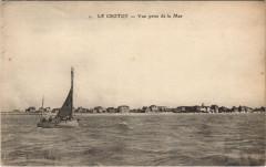 Le Crotoy vue prise de la Mer au Crotoy