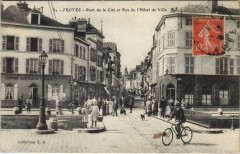 Troyes Pont de la Cite Rue de l'hotel de Ville à Troyes